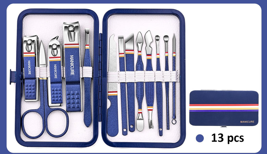 Manicure Set,  Steel Toe Finger Nail Clipper Nail Files Nail Cutter, Personal Care Tools, For Men Women