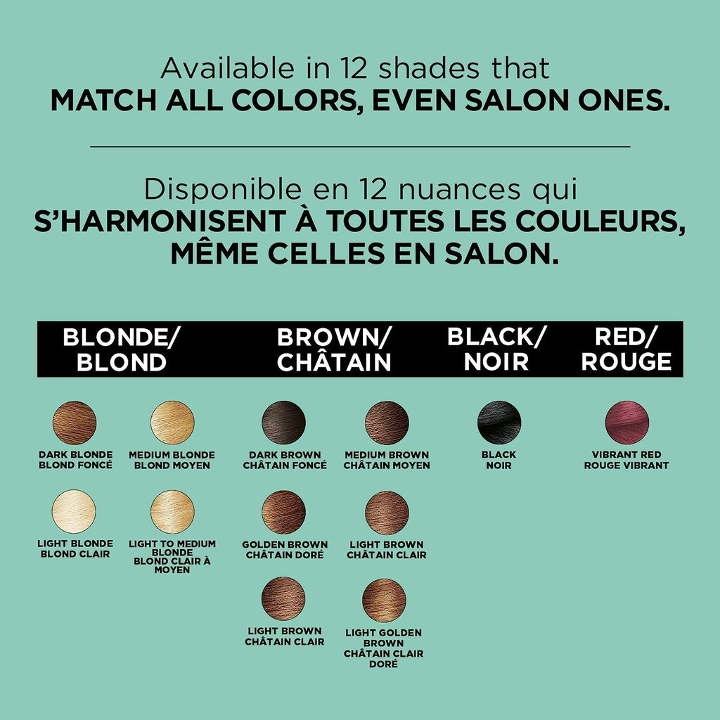 L'Oreal Paris Magic Root Cover Up Gray Concealer Spray, Medium Brown, 2 Oz(Packaging May Vary)