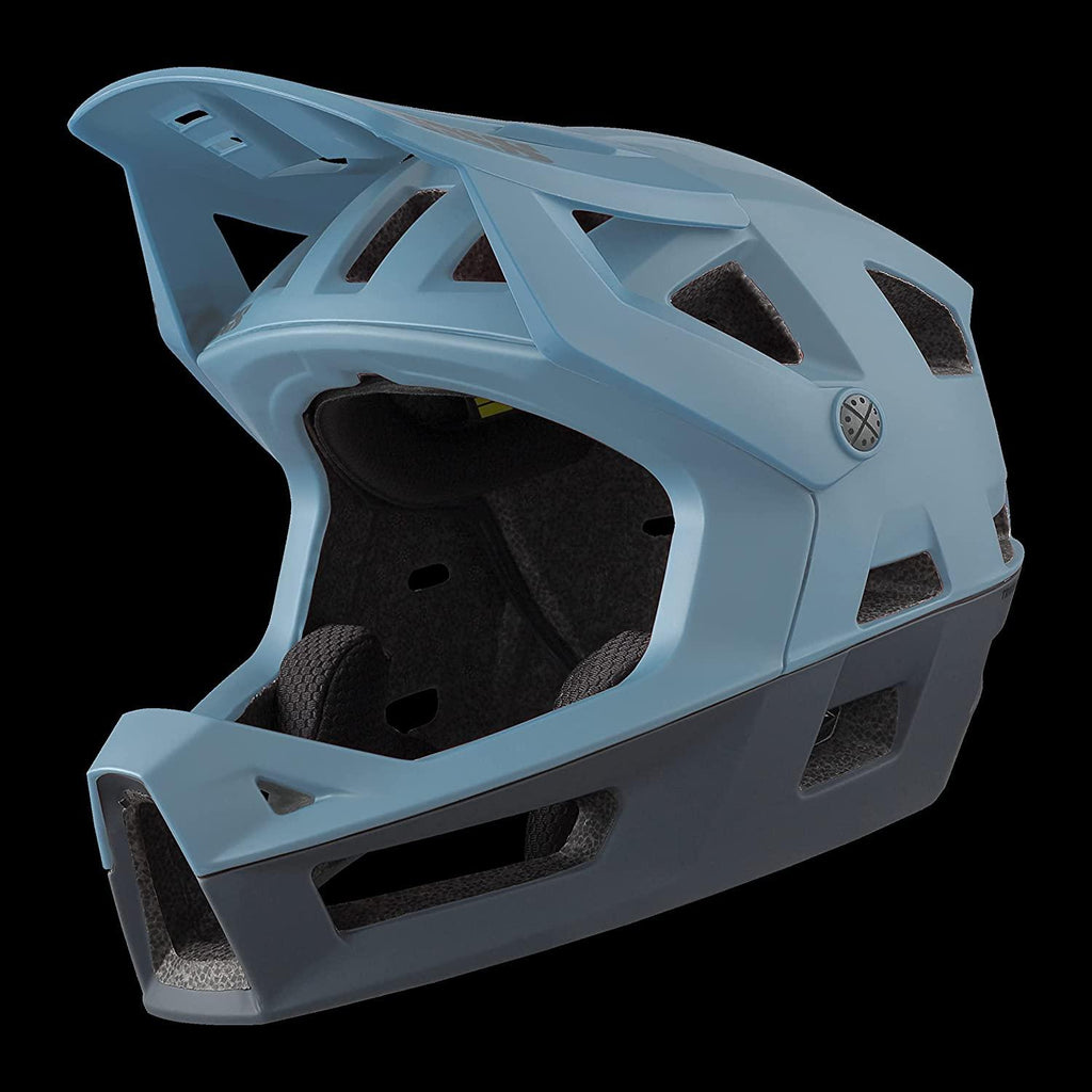 IXS Unisex Trigger FF (Ocean,S/M)- Adjustable with Compatible Visor 54-58cm Adult Helmets for Men Women,Protective Gear with Quick Detach System & Magnetic Closure
