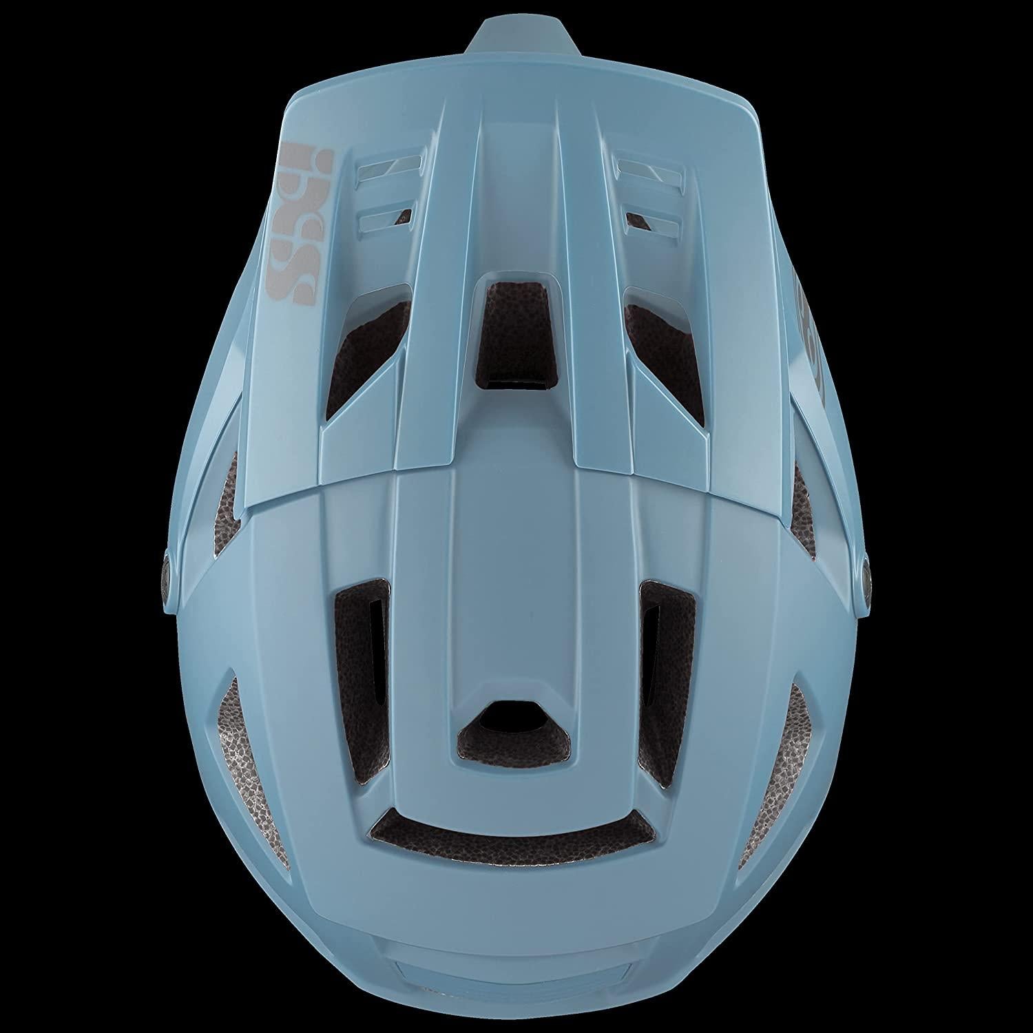IXS Unisex Trigger FF (Ocean,S/M)- Adjustable with Compatible Visor 54-58cm Adult Helmets for Men Women,Protective Gear with Quick Detach System & Magnetic Closure