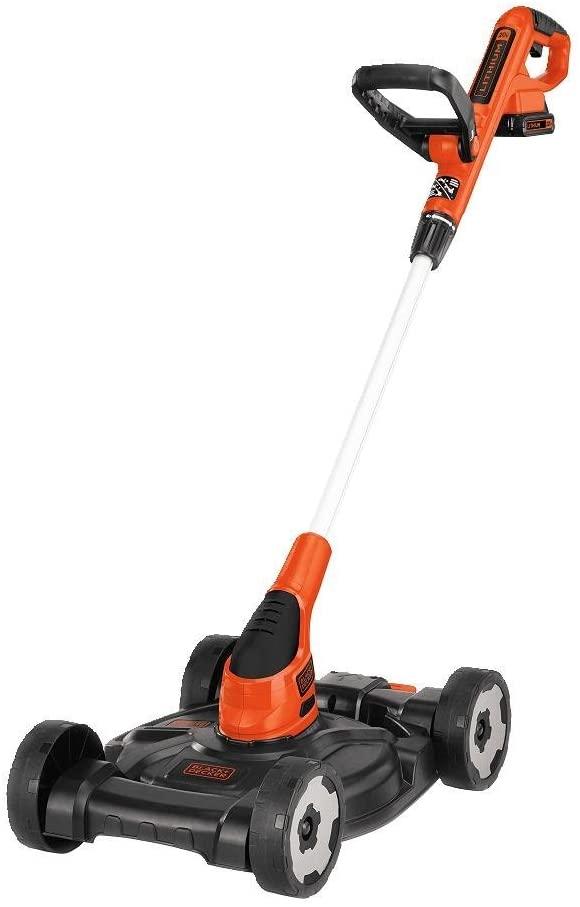 BLACK+DECKER 3-in-1 Lawn Mower, String Trimmer and Edger, 12-Inch with Trimmer Line, 30-Foot, 0.065-Inch, 3-Pack (MTC220 & AF-100-32P)