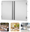 Outdoor Kitchen Doors 31" W X 21" H 304  Steel Door BBQ Access Door Hor