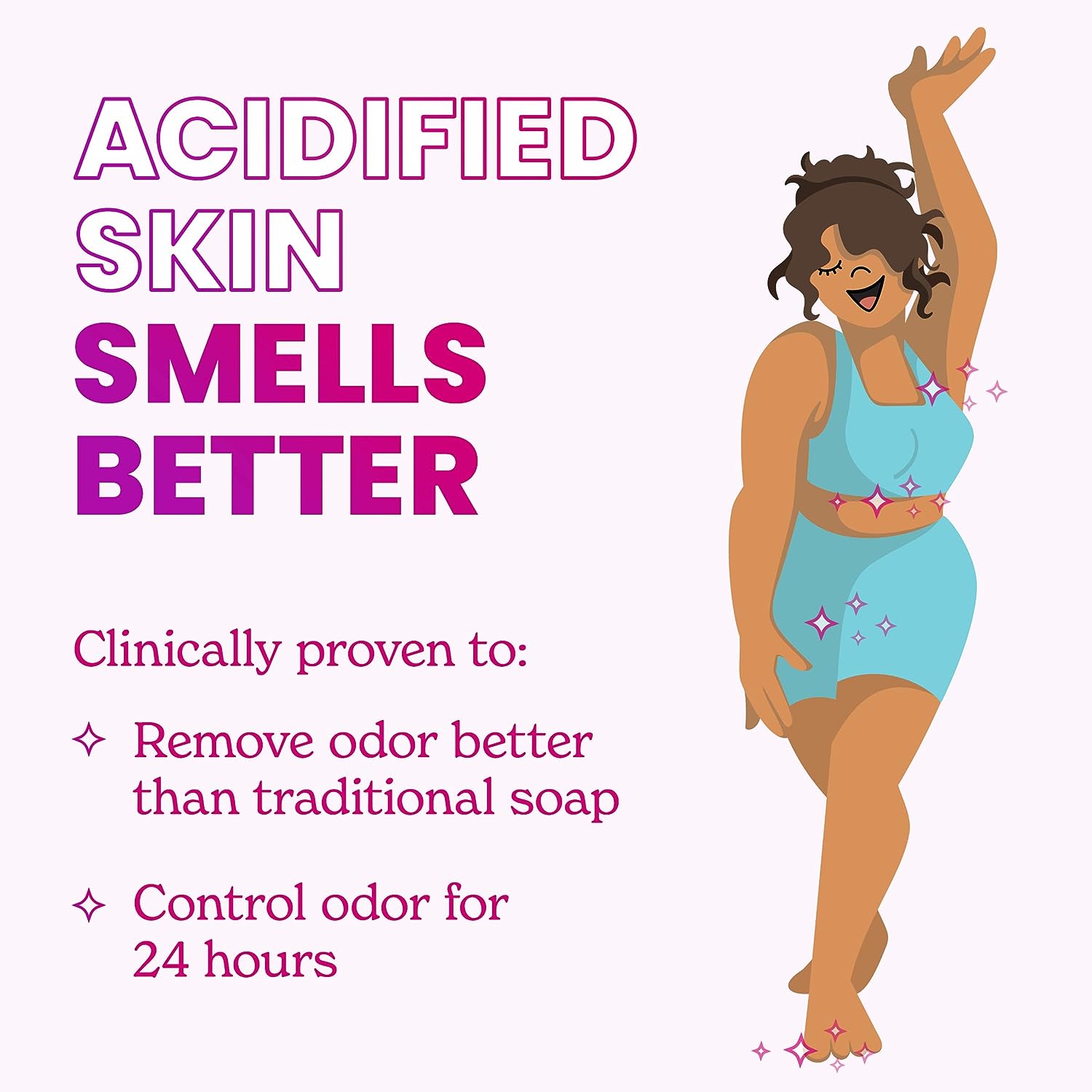 Lume Acidified Body Wash - 24 Hour Odor Control - Removes Odor Better than Soap - Moisturizing Formula - SLS Free, Paraben Free - Safe For Sensitive Skin - 8.5 ounce (Unscented)