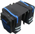 DALIZHAI777 Bike Bag Cycling Double Side Rear Rack Large Capacity 2 in 1 Bike Tail Seat Bag 35L Mountain Road Bicycle Tail Seat Pannier Pack Luggage Carrier Bicycle Accessories (Color : Blue)