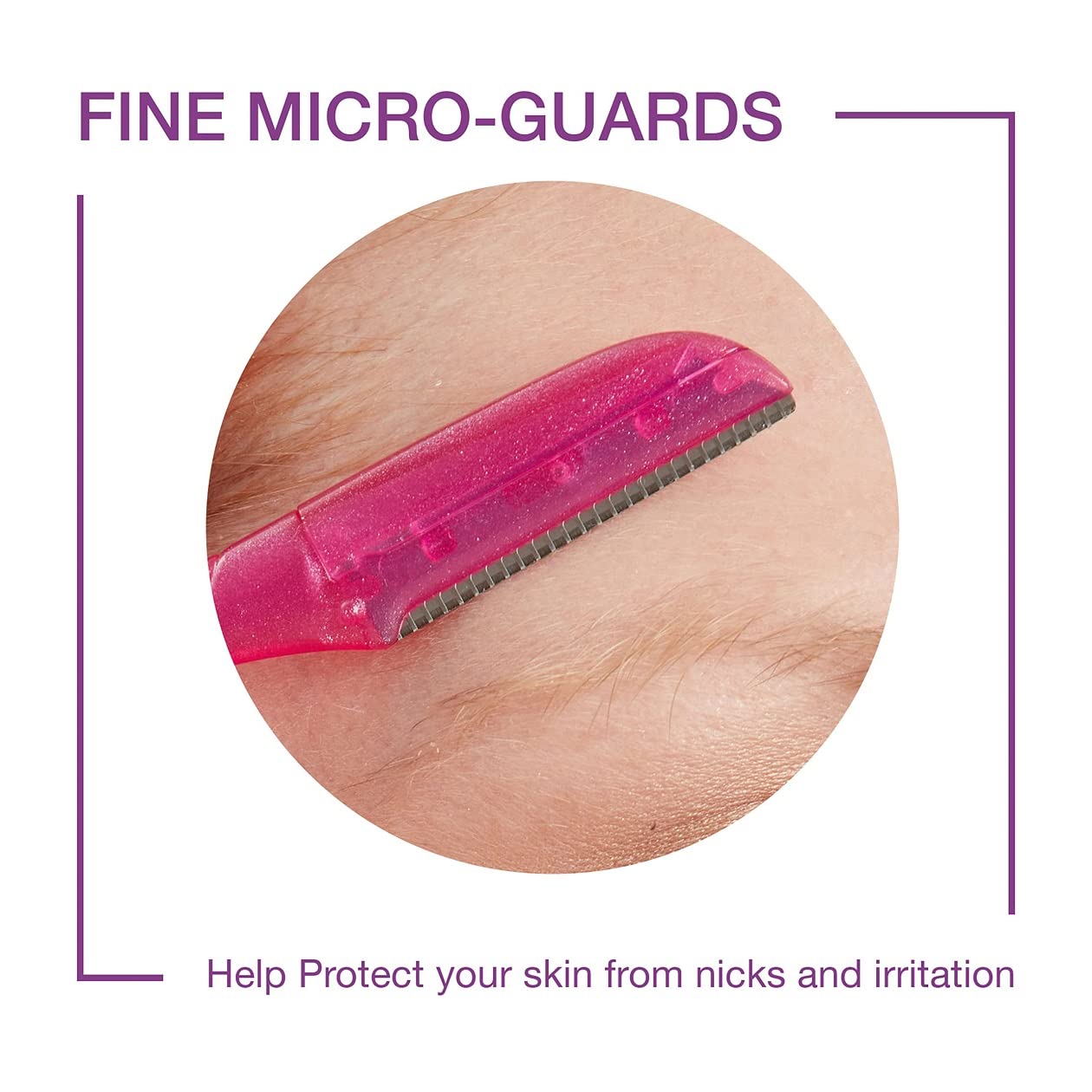 Schick Hydro Silk Touch-Up Exfoliating Dermaplaning Tool, Face &amp; Eyebrow Razor with Precision Cover- 9 Count | Dermaplaning Razor For Women