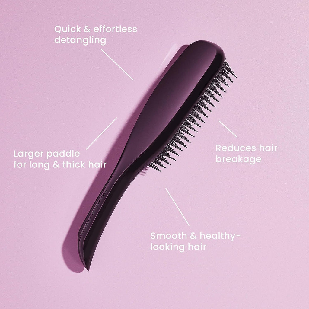 Tangle Teezer The Large Ultimate Detangling Brush, Dry and Wet Hair Brush Detangler for Long, Thick, Curly and Textured Hair, Black Gloss
