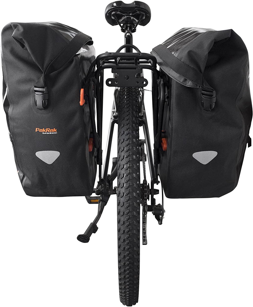Ibera Bike Pannier Bag - PakRak Clip-On Quick-Release Waterproof Bicycle Panniers (Pair)