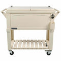 Permasteel 80 Qt. Furniture Style Patio Cooler Off-White