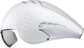 Louis Garneau, LG P-09 Aerodynamic, Safety Certified, TT Bike Helmet, White/Silver/Gray, Small