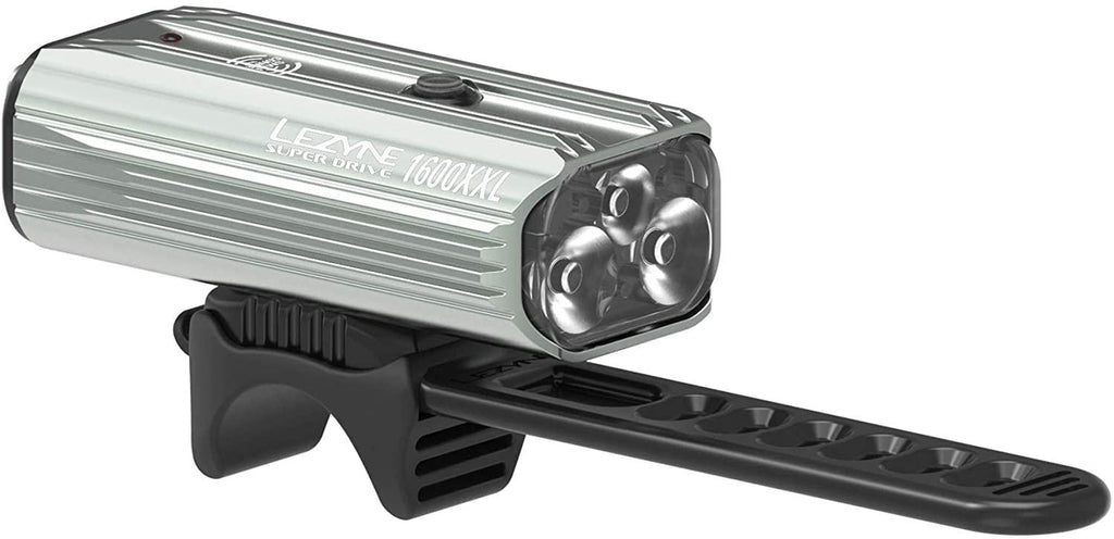 LEZYNE Super Drive 1600XXL Smart Bike Light| LED Programmable Light, 148H Runtime, USB Rechargeable, 1600 Lumens, Mountain & Road Bikes