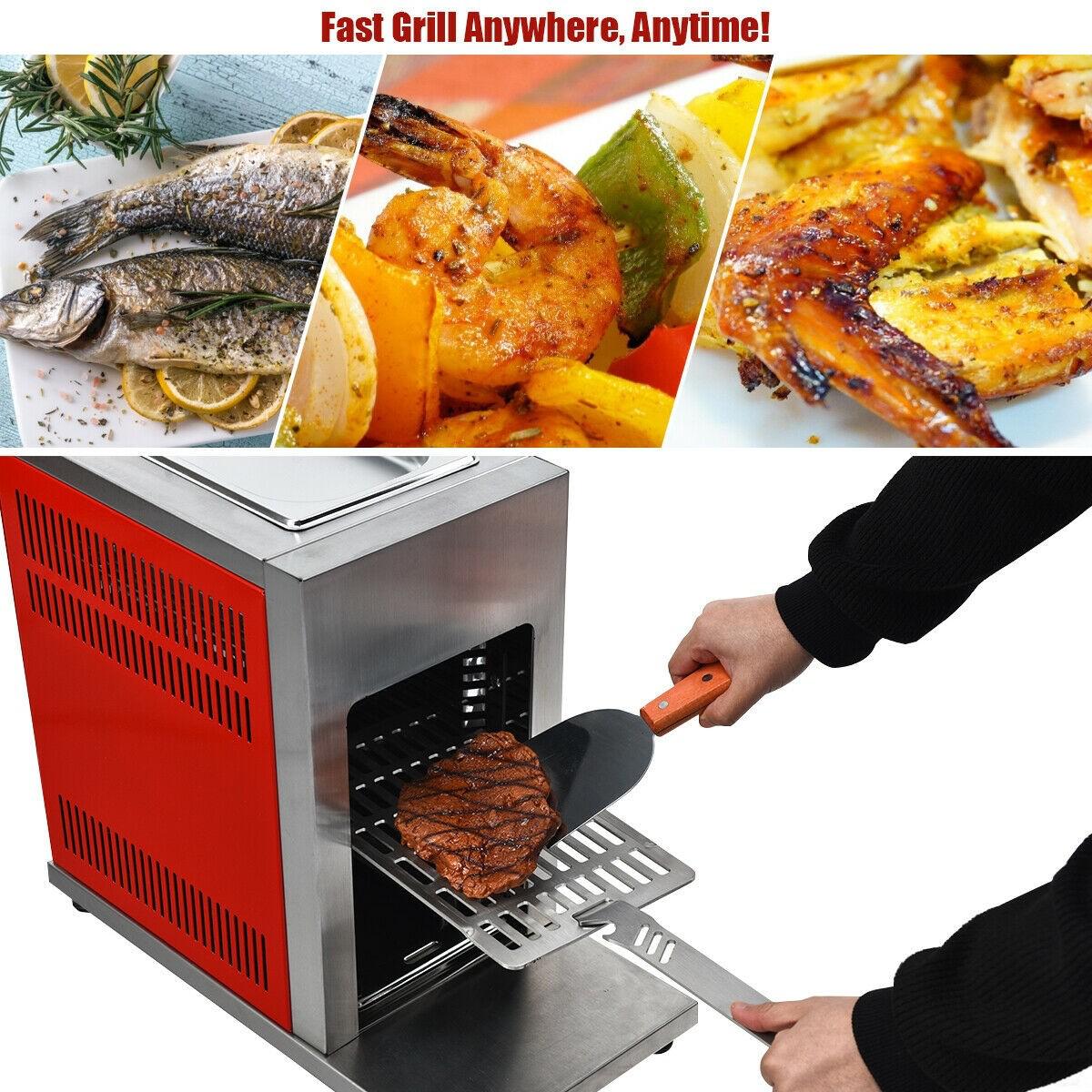 Propane Infrared Steak Grill Bbq  Steel Single Burner