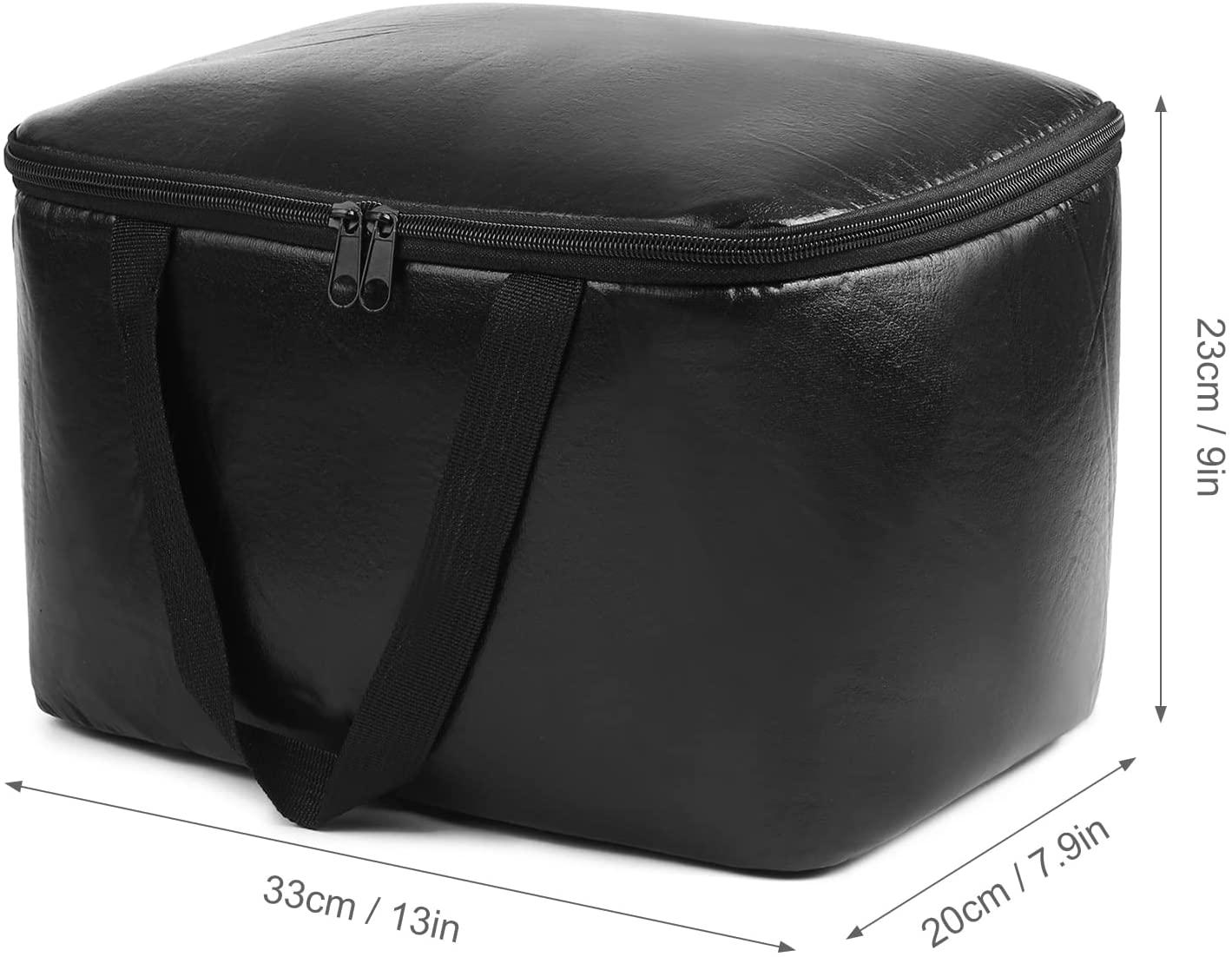 DALIZHAI777 Bike Bag Folding Bike Basket Detchable Steel Wire Bike Handlebar Front Basket Bicycle Rear Rack Hanging Basket with Liner Bag Tote and 2 Hooks Bicycle Accessories