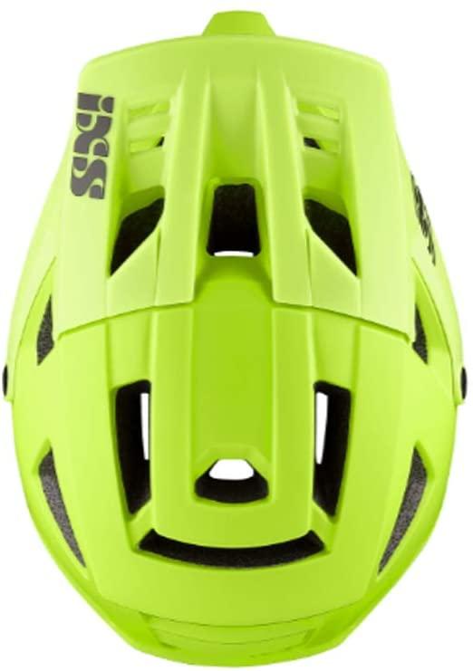 IXS Unisex Trigger FF Full Face All-Mountain Trail Enduro Protective Bike Helmet, Lime, Medium/Large