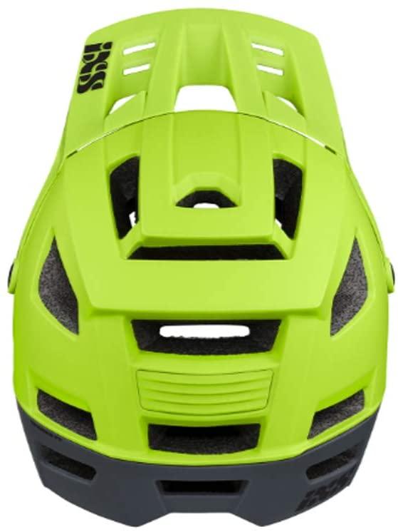IXS Unisex Trigger FF Full Face All-Mountain Trail Enduro Protective Bike Helmet, Lime, Medium/Large