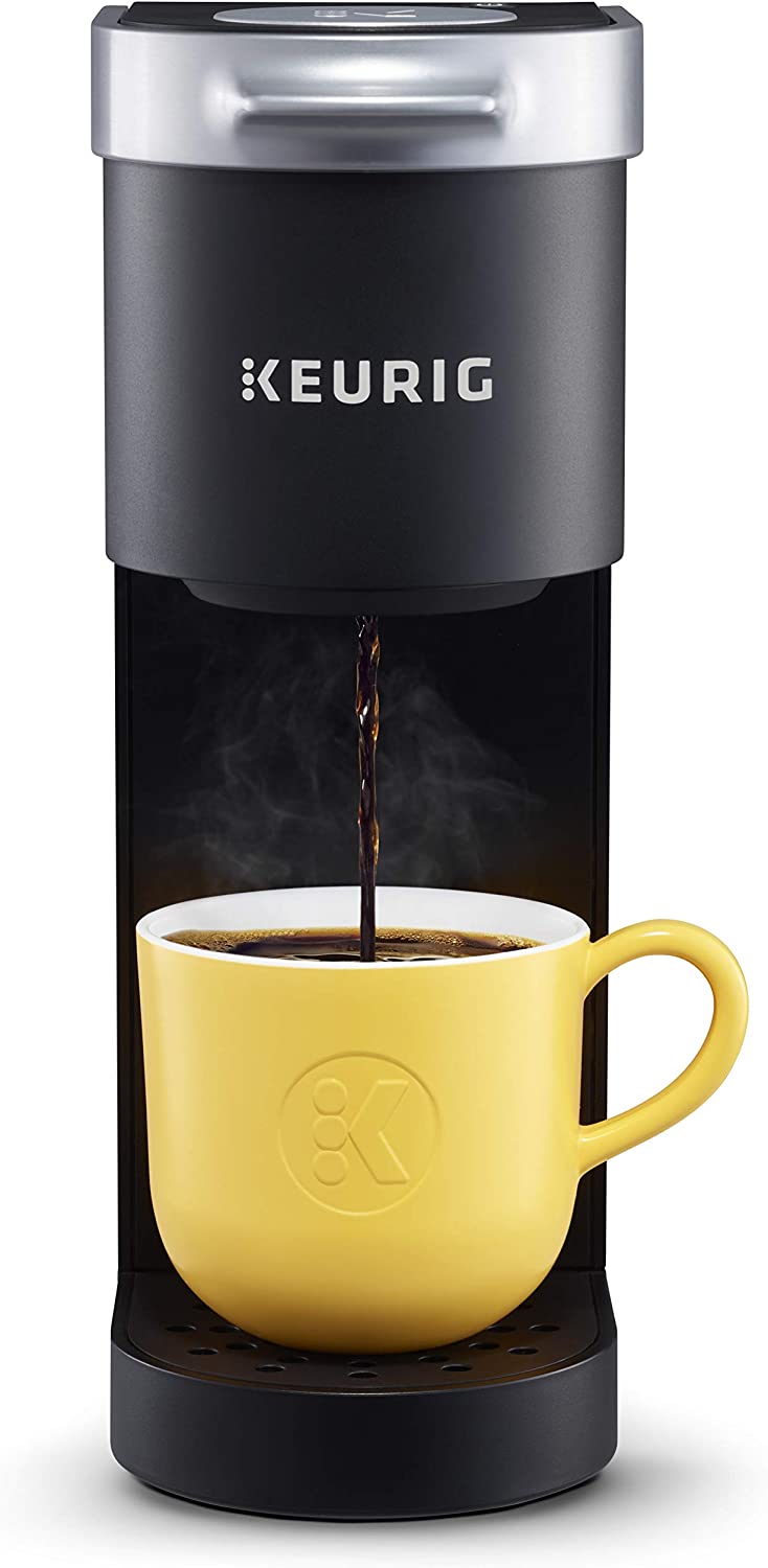 Keurig K-Mini Single Serve Coffee Maker, Black &amp; Brewer Maintenance Kit, Includes Descaling Solution, Water Filter Cartridges &amp; Rinse Pods, 14 count