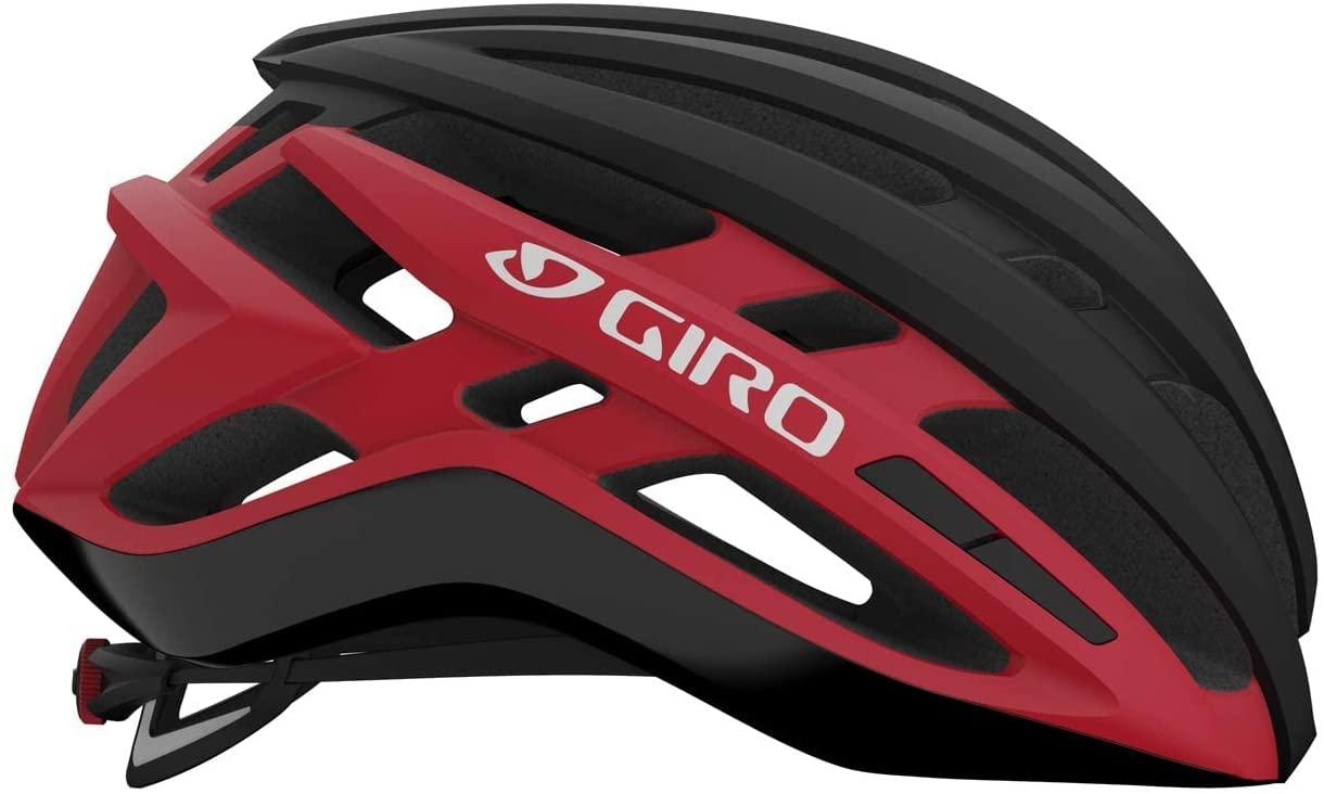 Giro Agilis MIPS Mens Road Cycling Helmet - Matte Black/Bright Red (2022), Medium