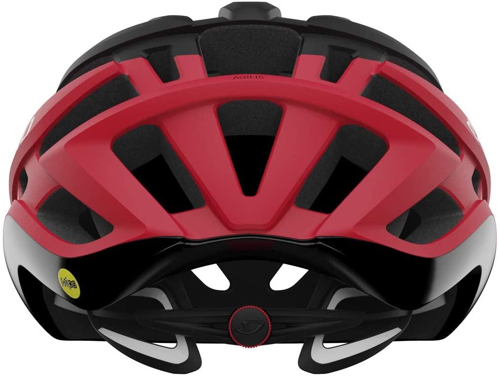 Giro Agilis MIPS Mens Road Cycling Helmet - Matte Black/Bright Red (2022), Medium
