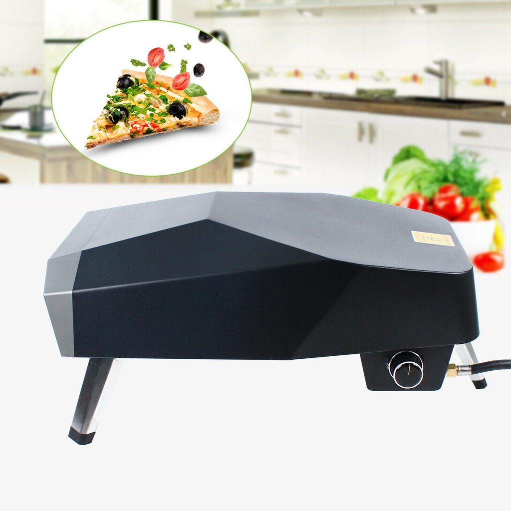 Aluminum Tabletop Pizza Oven 12" Pizza Maker Portable Oven Gas Oven Fast Heating