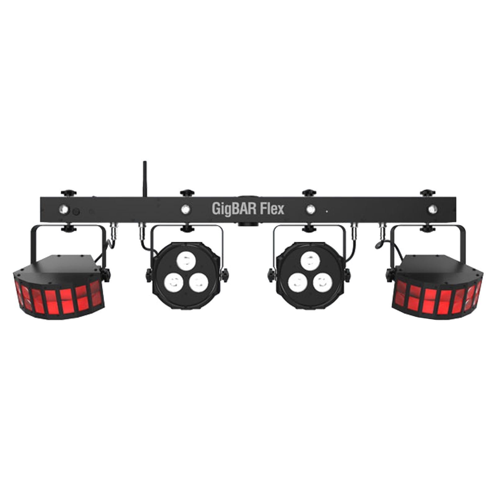 Chauvet DJ GigBar Flex Pack-n-Go Effect Lighting System with Fog Machine & Tripod Stand Package