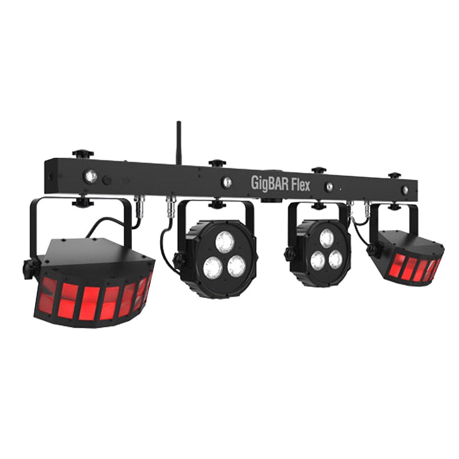 Chauvet DJ GigBar Flex Pack-n-Go Effect Lighting System with Fog Machine & Tripod Stand Package