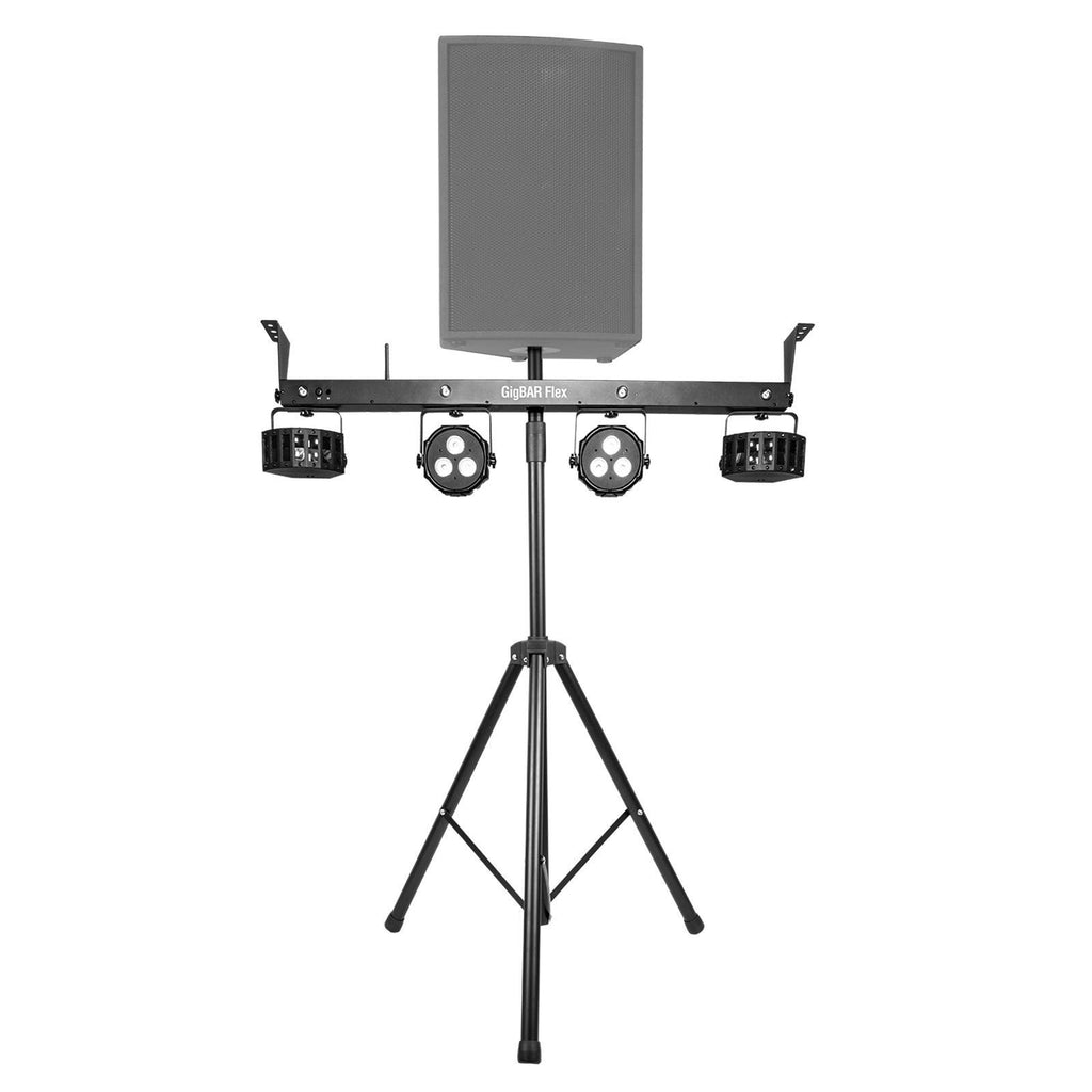 (2) Chauvet DJ GigBar Flex Pack-n-Go Effect Lighting Systems with Stands & Fog Machine Package