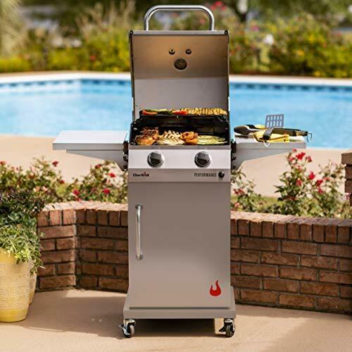2-Burner Cabinet Style Liquid Propane Gas Grill  Steel Material