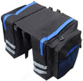 DALIZHAI777 Bike Bag Bike Rear Seat Bag Large Capacity Bicycle Double Side Rear Rack Tail Seat Pannier Pack Luggage with Reflective Strip Travel Cycling Accessories Bicycle Accessories (Color : Blue)
