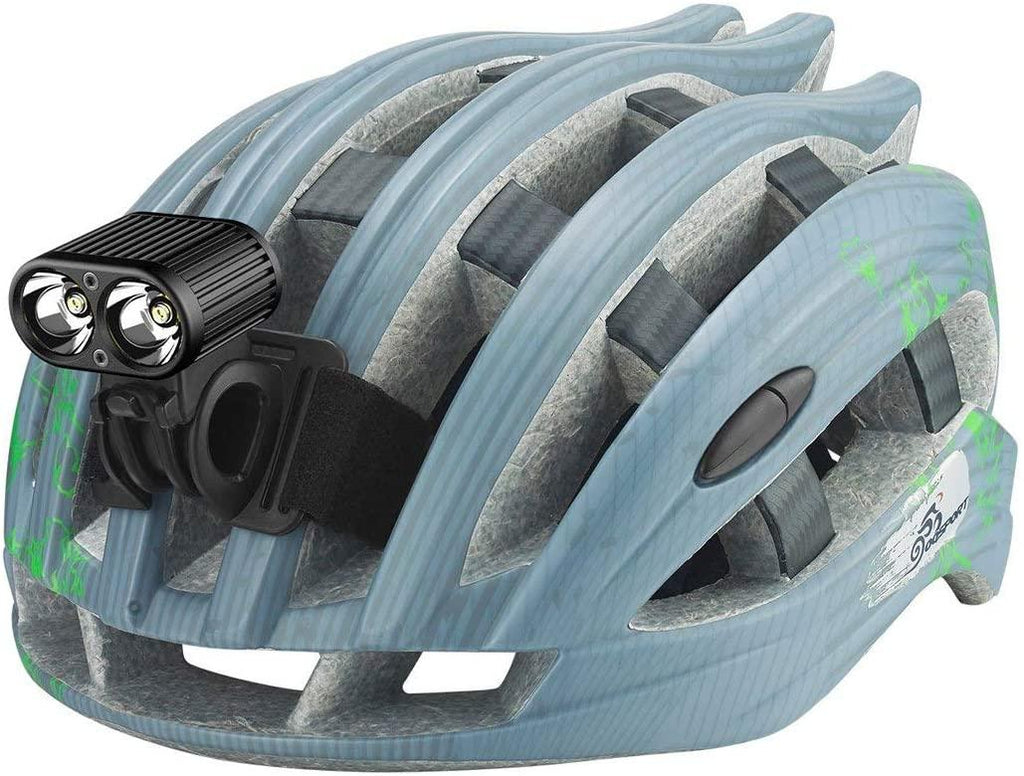 Gemini Duo 2200 Multisport USB Rechargeable Front Bike Light, Road & Mountain Bicycle LED Headlight, Programmable Modes, Wireless Remote, 1-Year Warranty