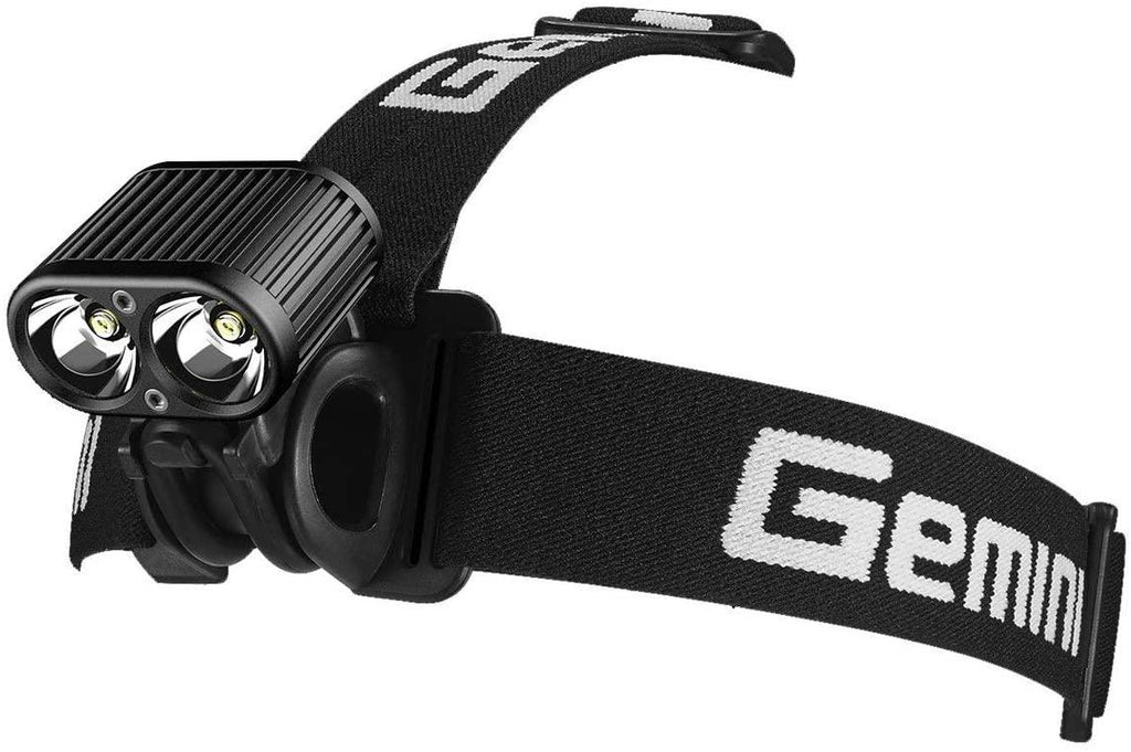 Gemini Duo 2200 Multisport USB Rechargeable Front Bike Light, Road & Mountain Bicycle LED Headlight, Programmable Modes, Wireless Remote, 1-Year Warranty