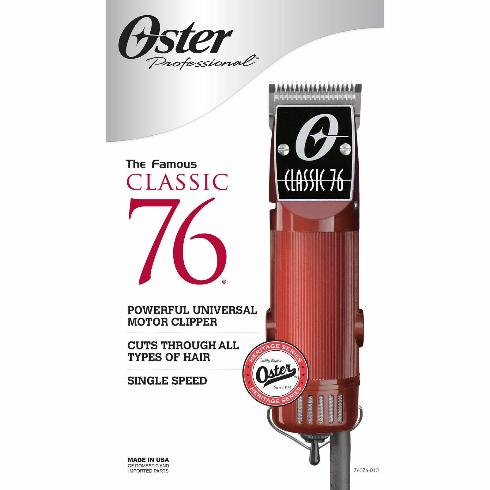 Oster Professional Classic 76 Universal Motor Clipper with Detachable Blades