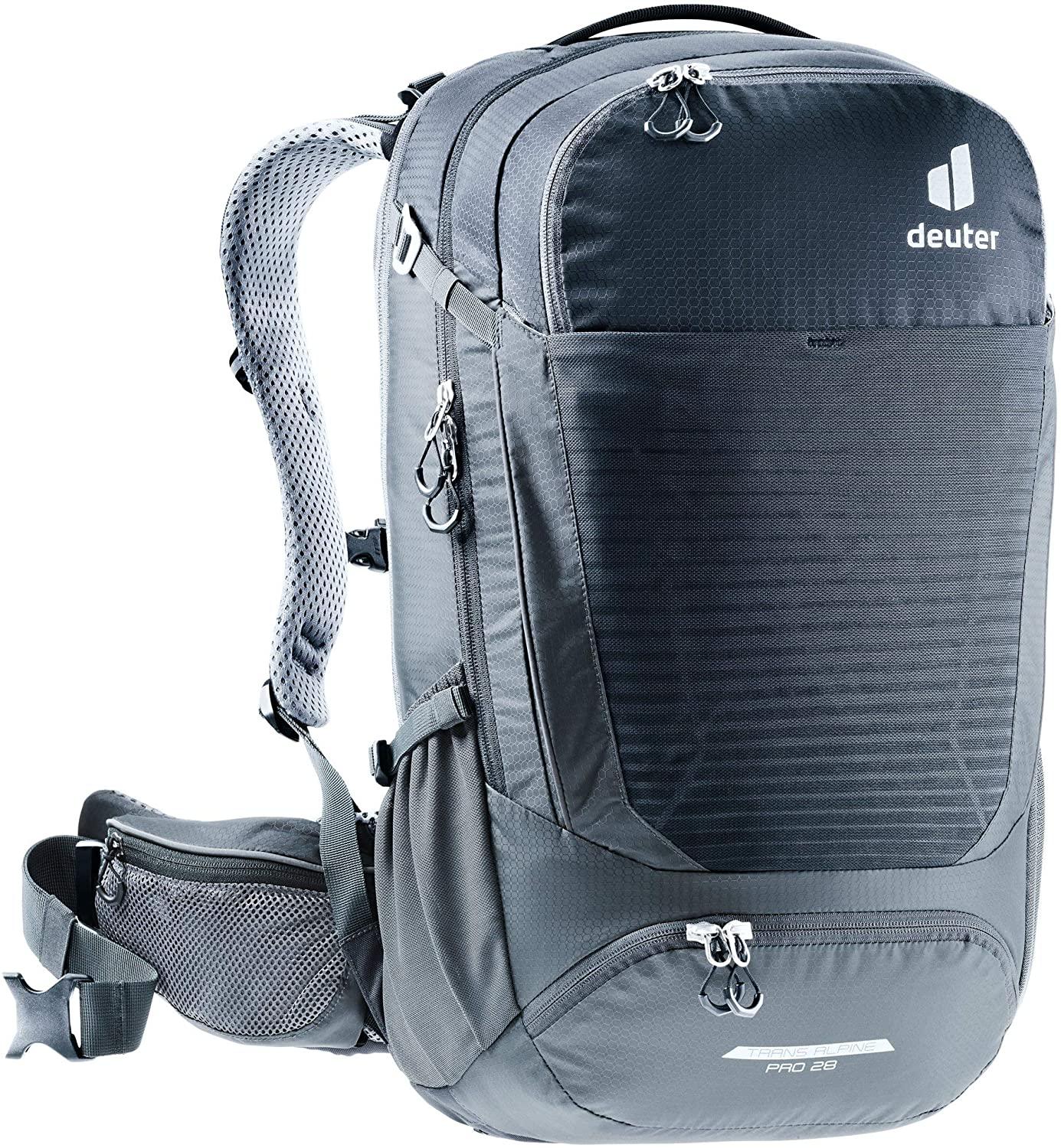 DEUTER Unisex – Adult's Trans Alpine Pro 28 Bicycle Backpack, Black (Black Graphite), 28l