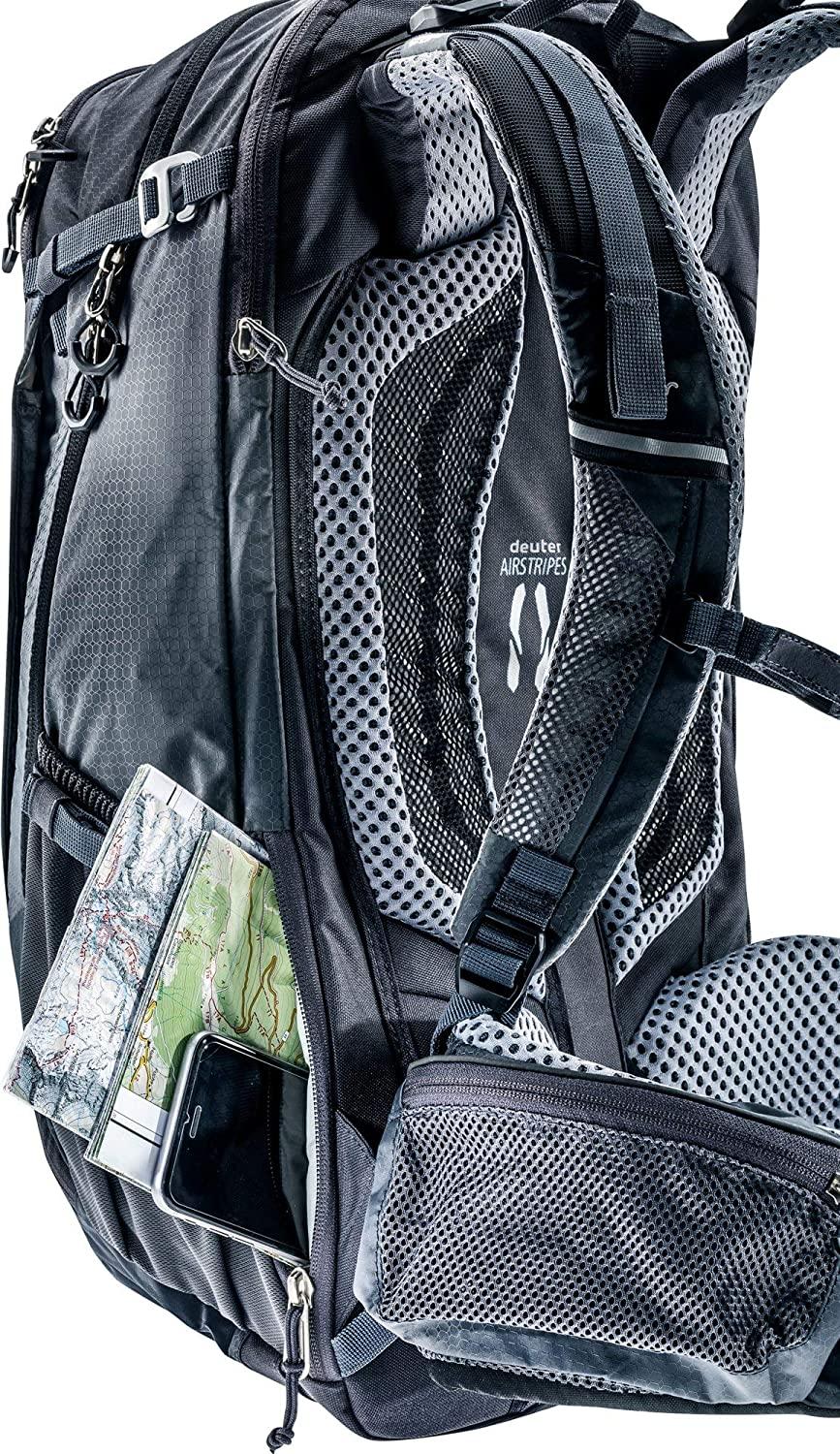 DEUTER Unisex – Adult's Trans Alpine Pro 28 Bicycle Backpack, Black (Black Graphite), 28l