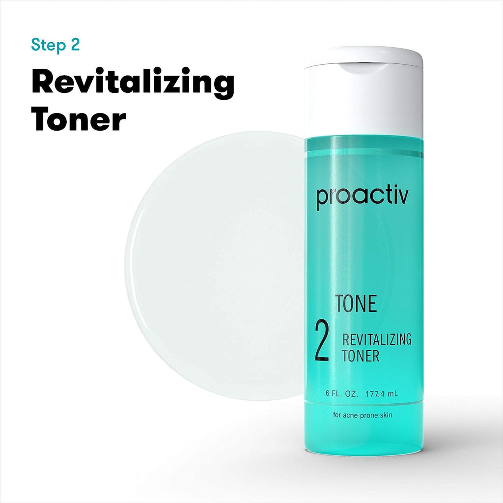 Proactiv 3 Step Acne Treatment - Benzoyl Peroxide Face Wash, Repairing Acne Spot Treatment for Face and Body, Exfoliating Toner - 90 Day Complete Acne Skin Care Kit