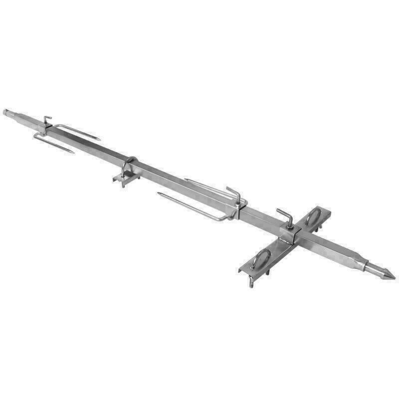 46" Lar Steel Charcoal Spit Roaster Rotisserie Pig Lamb Roast US