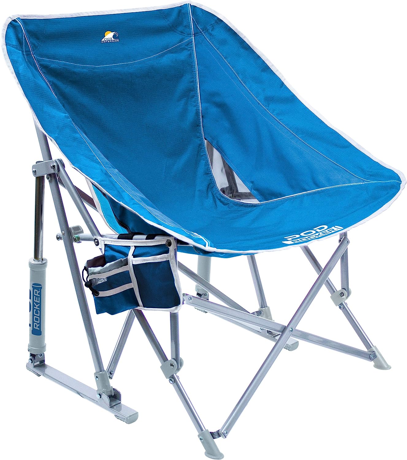 GCI Outdoor Waterside Pod Rocker Folding Beach Chair &amp; Portable Rocking Chair