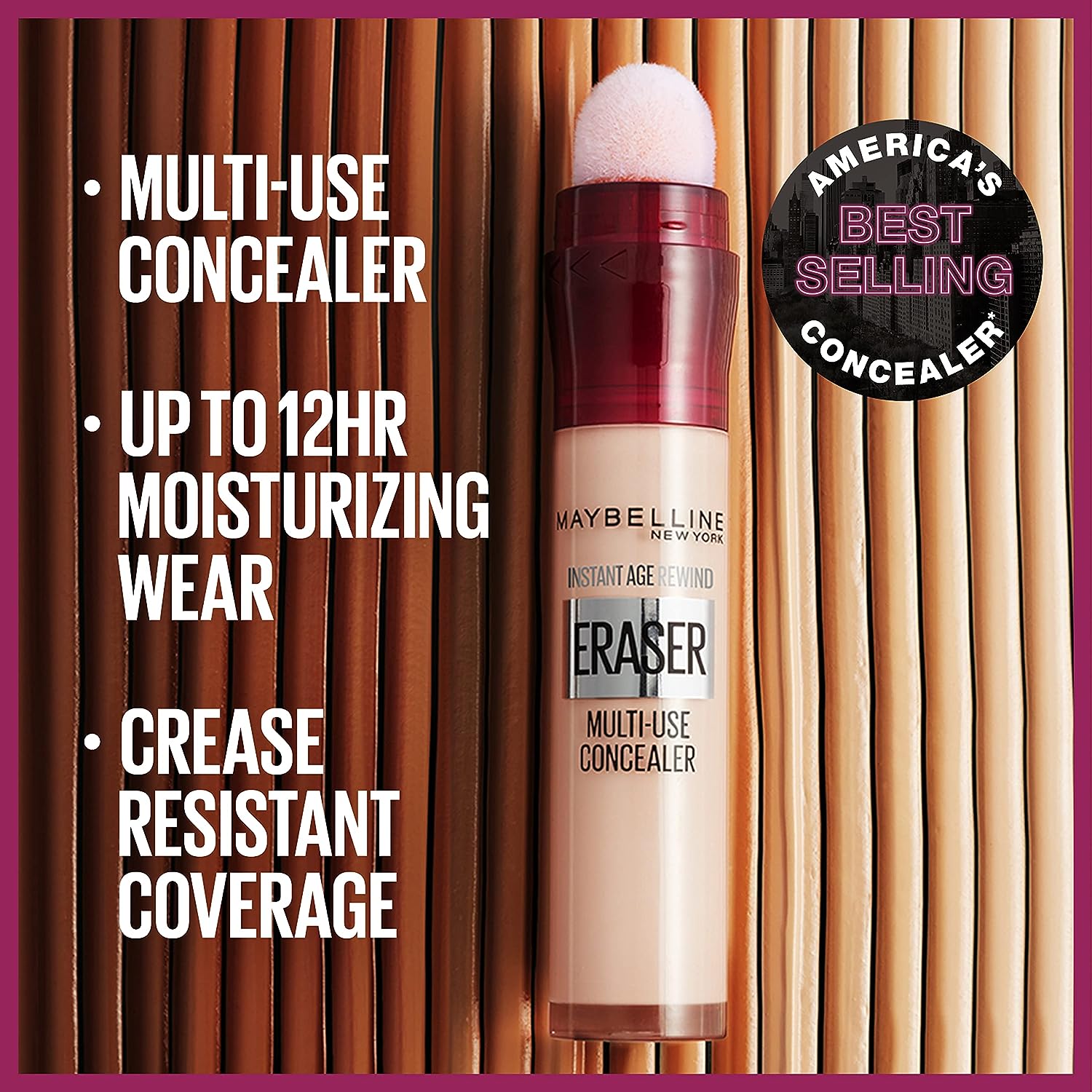 Maybelline New York Instant Age Rewind Eraser Dark Circles Treatment Multi-Use Concealer, 149, 1 Count (Packaging May Vary)