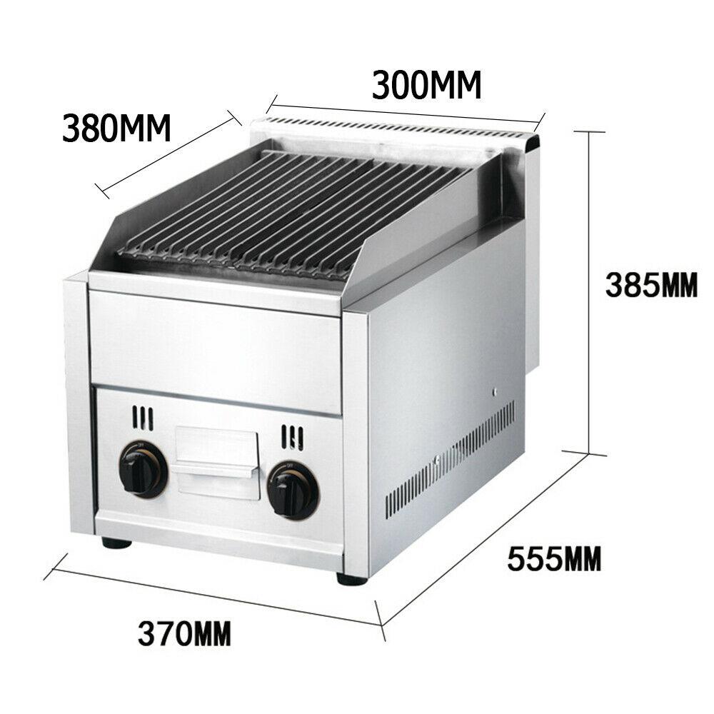 Commercial Gas Grill 2 Burner  Outdoor Garden Barbeque Coo Steel