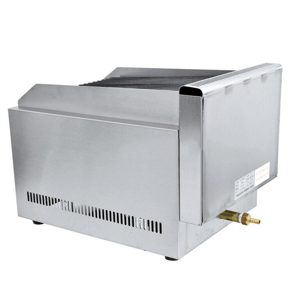 Commercial 2 Burner Gas Pizza Grill  Steel LPG Steak Beefer Gas Grill