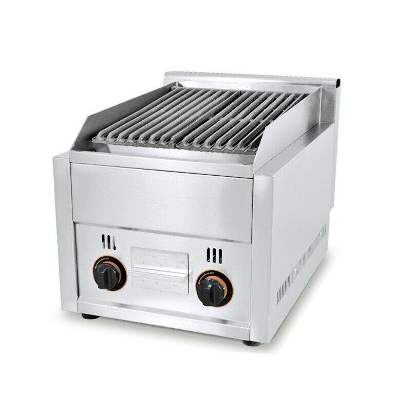 Commercial 2 Burner Gas Pizza Grill  Steel LPG Steak Beefer Gas Grill
