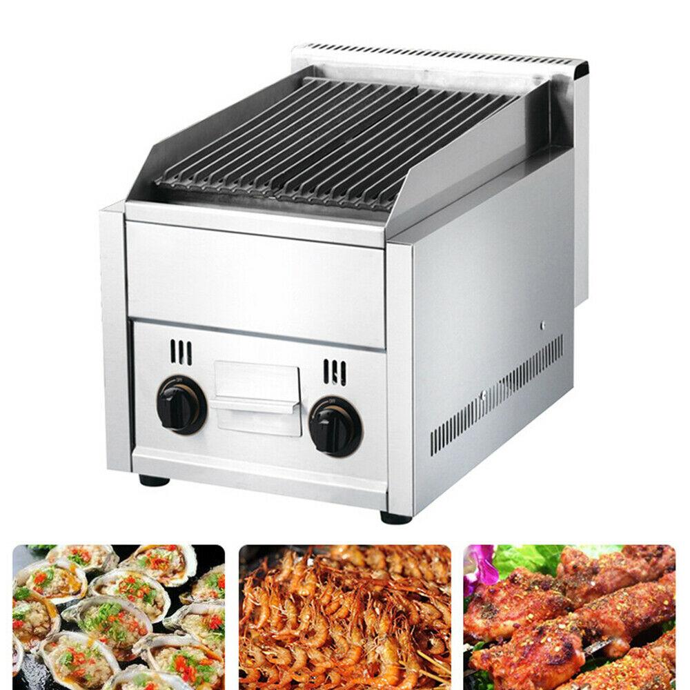 Commercial Gas Grill 2 Burner  Outdoor Garden Barbeque Coo Steel