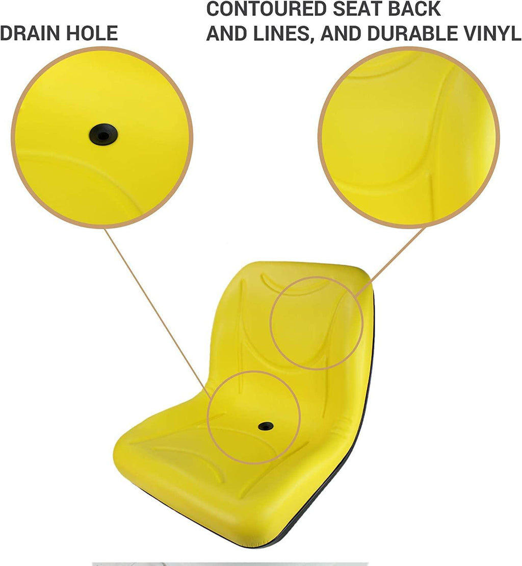 E-LVA19221 Flip-Up Seat for John Deere Tractors 1023E, 3025E, 3032E, 3038E, 3203