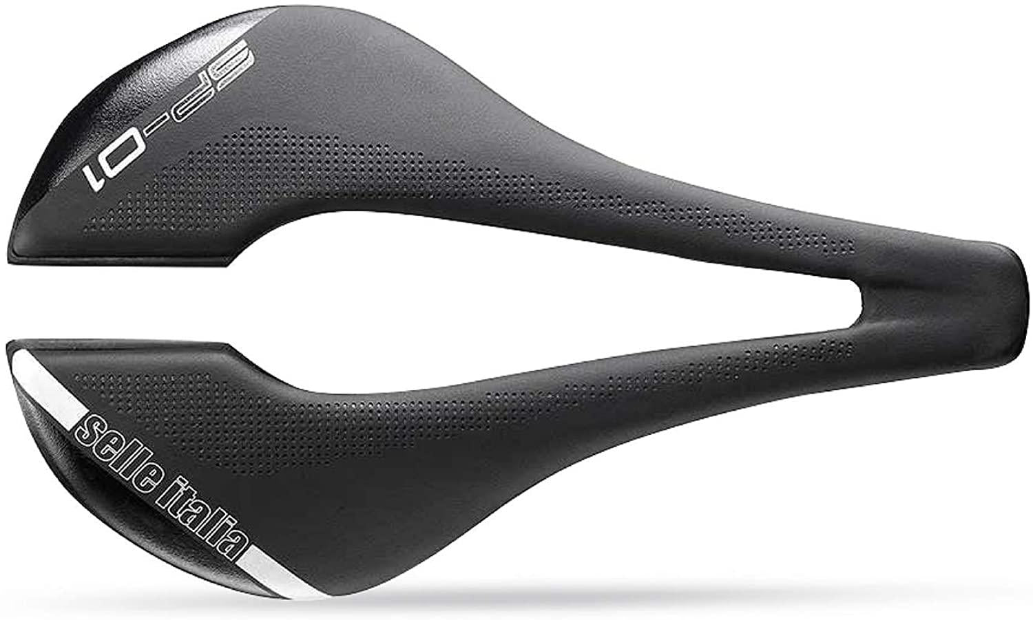 Selle Italia SP-01 Boost SuperFlow Road Bike Saddle - Comfortable Men and Women MTB and Road Bicycle Seat - 250 x 146mm, 194g, Black