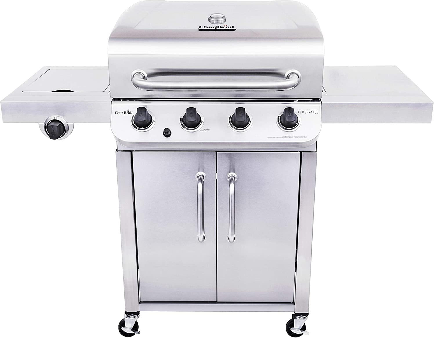 Gas Grill  Performance  Steel 4-Burner Cabinet Style Propane