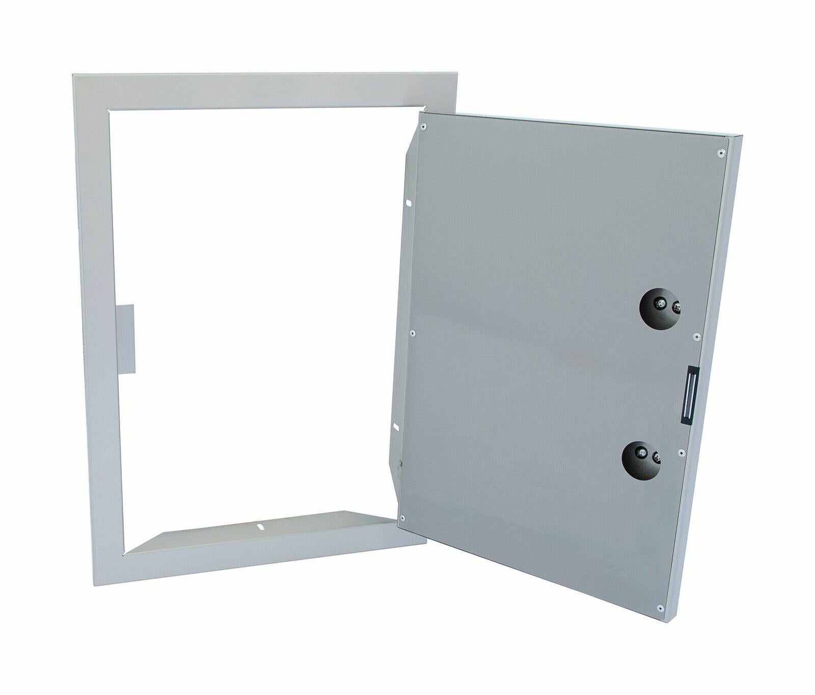Steel -In Reversible Dual Wall  24x17 Inch BBQ Island Door