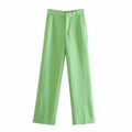 mint high waist loose trousers