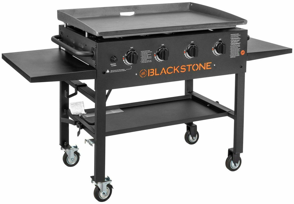 Griddle CooStation Side Shelve 4Burner Outdoor Caster Wheel  Steel