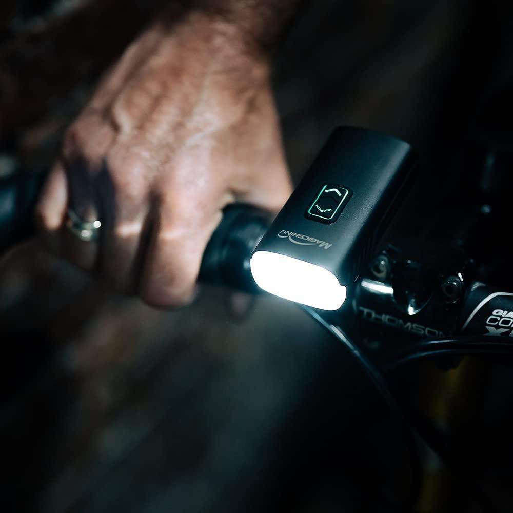 Magicshine RAY 2600 Bike Headlight. 2600 Lumen Output, Flood & Spot Beams, Light and Vibration Sensor, USB-C Rechargeable & Reverse Charging, IPX6 Waterproof Bicycle Light for MTB, Road Cycling