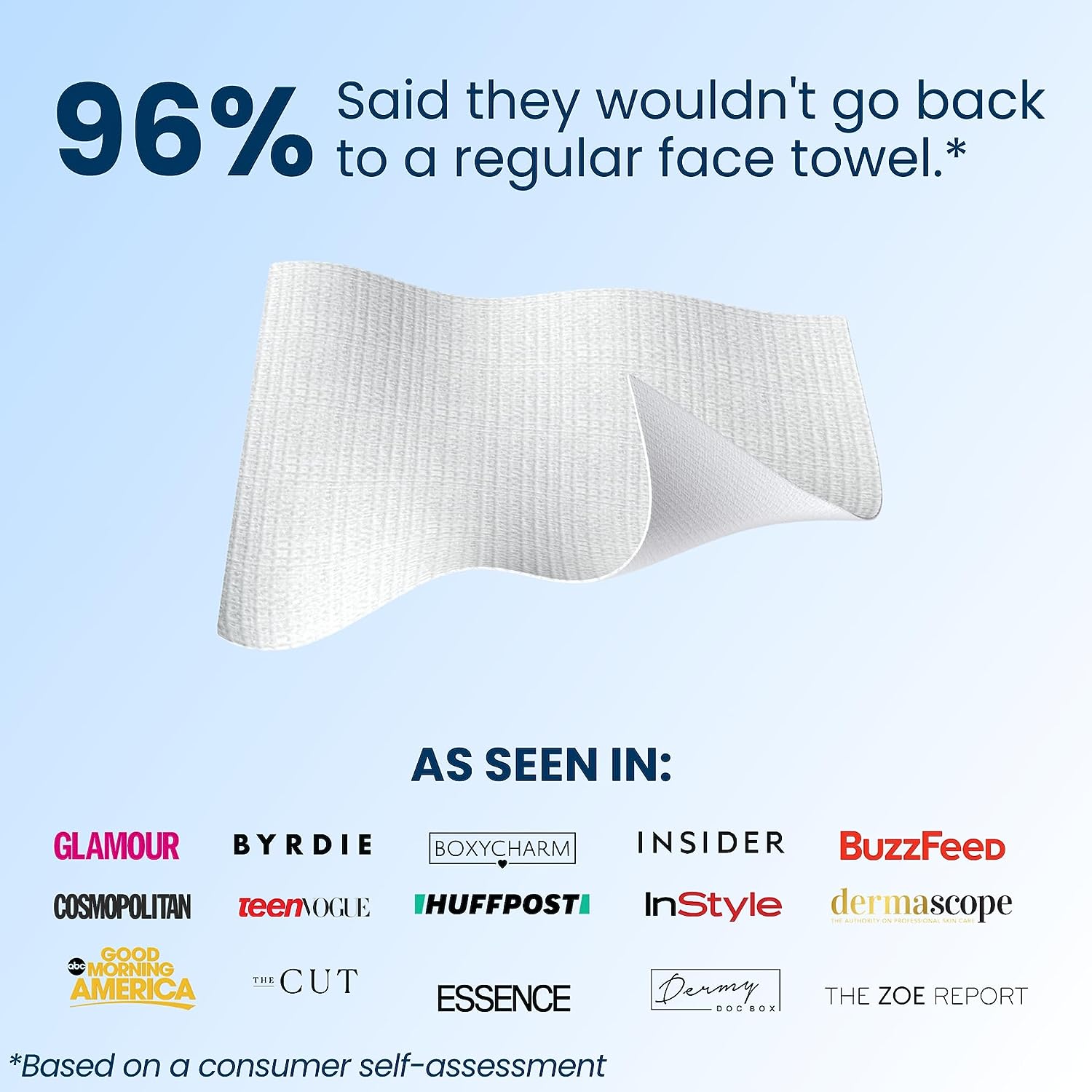 Clean Skin Club Clean Towels XL Travel, 3 Pack USDA Certified 100‪%‬ Biobased Dermatologist Approved Face Towel, Disposable Face Towelette, Facial Washcloth, Makeup Remover Dry Wipes, Ultra Soft, 30CT
