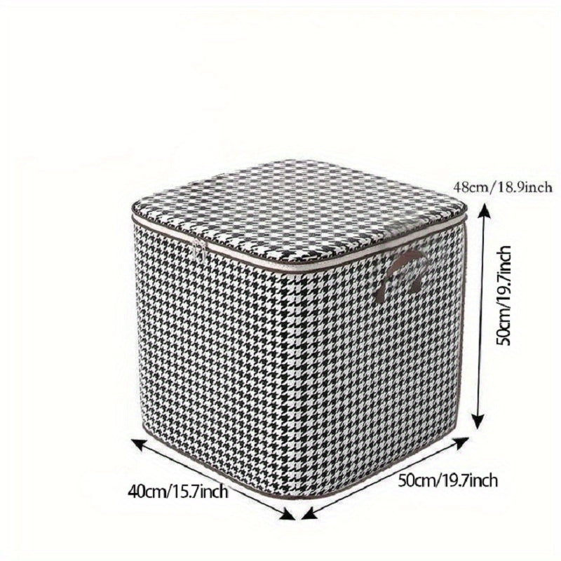 180-liter Houndstooth Bag Clothes LarCapacity Household Quilt Bag Moving Bag PacMoisture-proof Bag For PacClothes