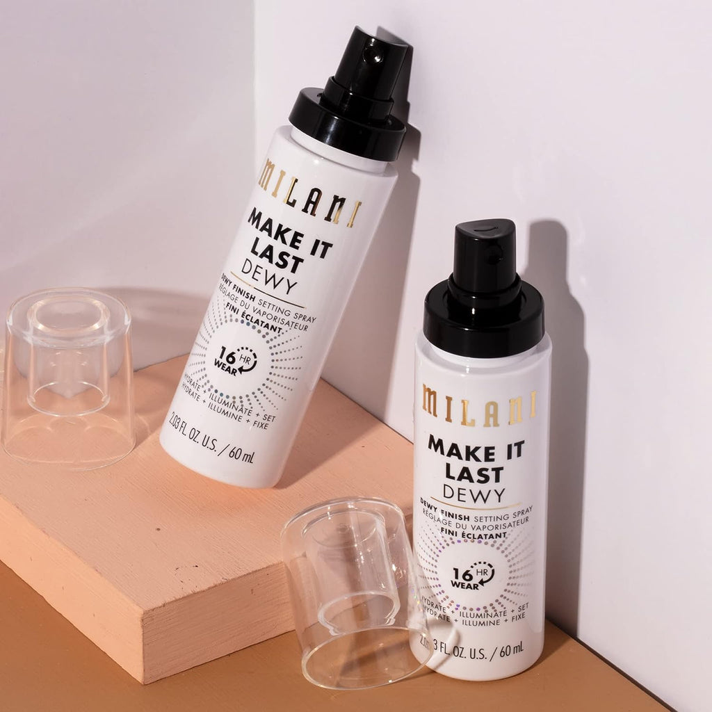 Milani Make It Dewy 3-In-1 Setting Spray - Hydrate + Illuminate + Set (2.03 Fl. Oz.) Cruelty-Free Makeup Setting Spray - Prime &amp; Hydrate Skin for a Bright, Refreshing Look
